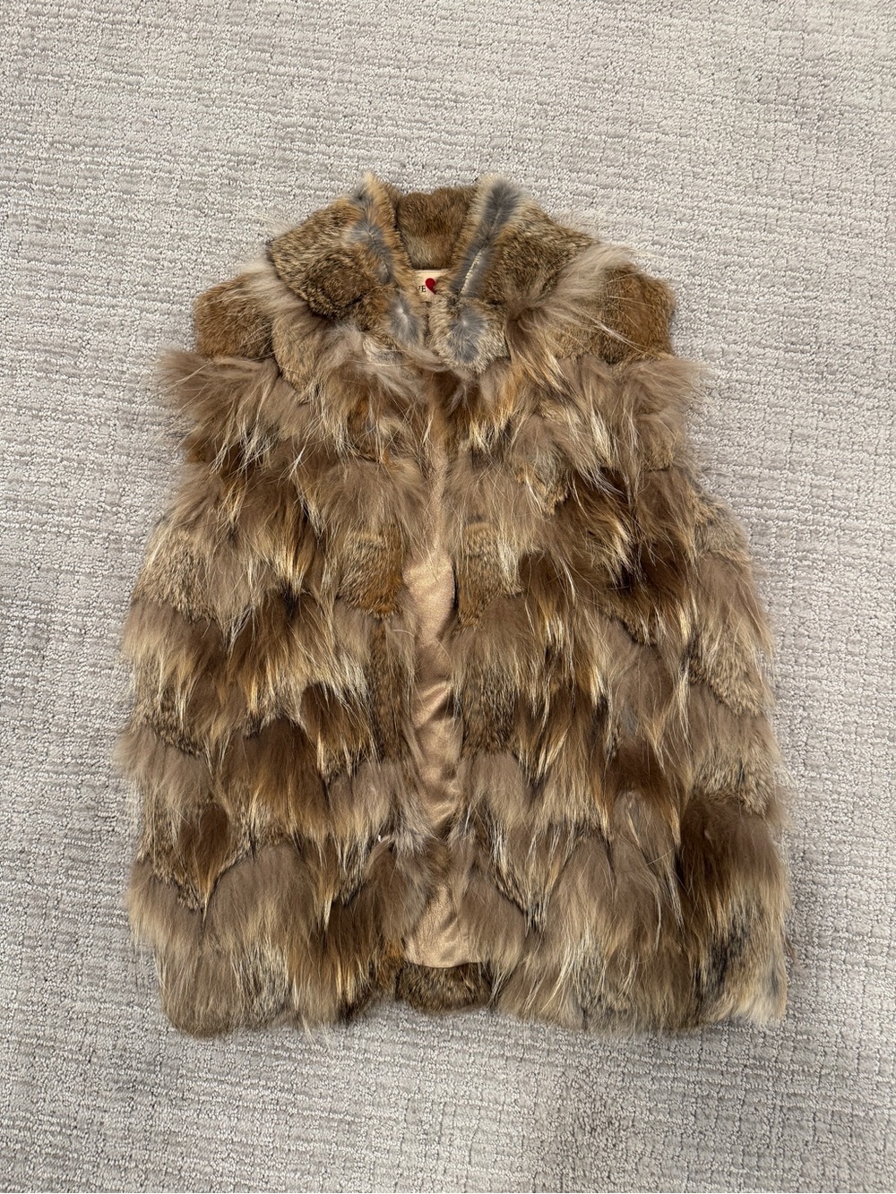 Love Token Brown Fur Vest